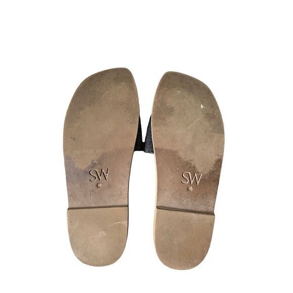 Stuart Weitzman Pearl Denim Sandals Slides size 9 - Picture 5 of 6
